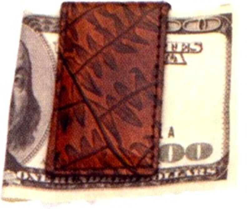 Leaf Leather Money Clip,#7   #