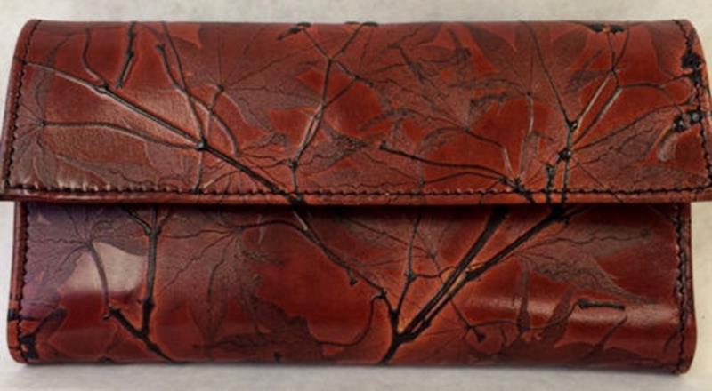 Leaf Leather Womans Wallet,3193